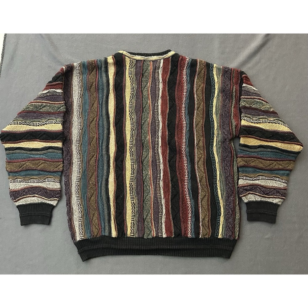 Vintage Roundtree And Yorke Coogi Style 3D Knit Textured Sweater Size XL - Picture 3 of 6